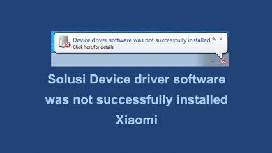 Solusi Device driver software was not successfully installed Xiaomi